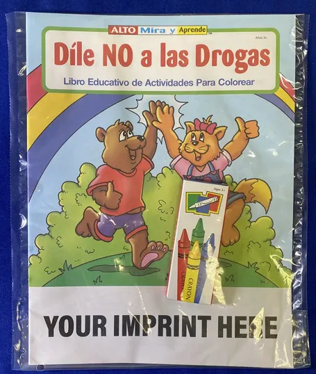Say No to Drugs (Spanish) Coloring Book Fun Pack