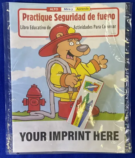 Practice Fire Safety Coloring Book Fun Pack (Spanish)