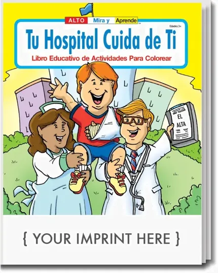 Your Hospital Cares About You Spanish Coloring & Activity Book