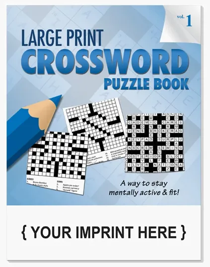 Large Print Crossword Puzzle Book, Volume 1