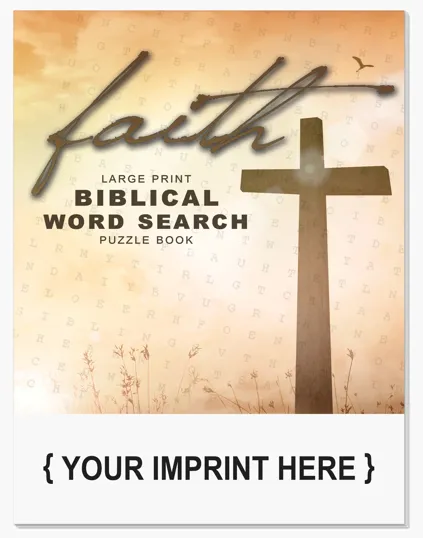 Faith Large Print Biblical Word Search Puzzle Book