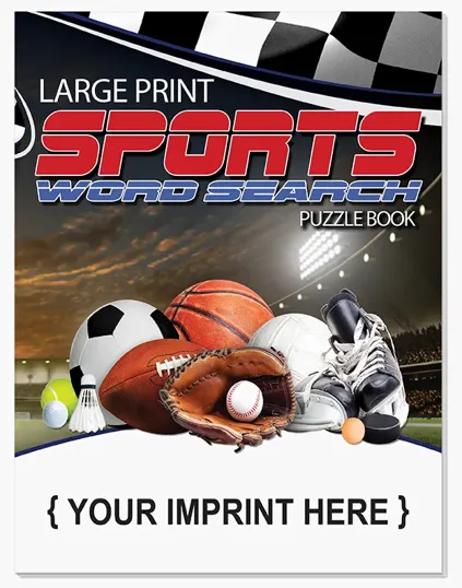 Sports Large Print Word Search Puzzle Book
