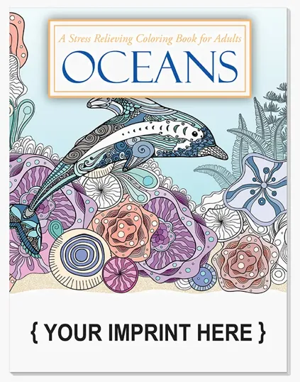 Oceans Stress Relieving Adult Coloring Book