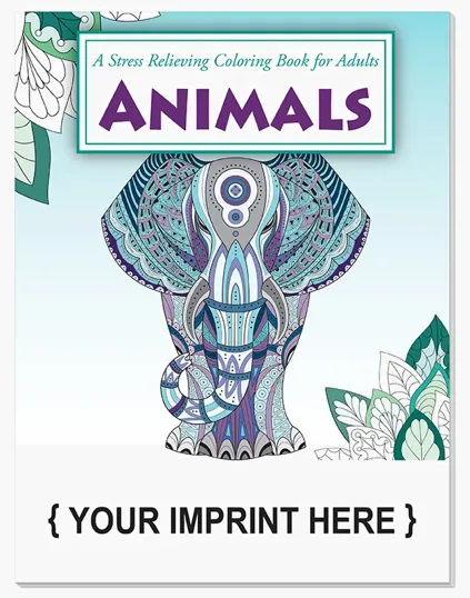 Adult Coloring Book — Animals Stress Relieving Coloring Book