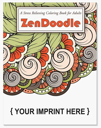 ZenDoodle Stress Relieving Adult Coloring Book