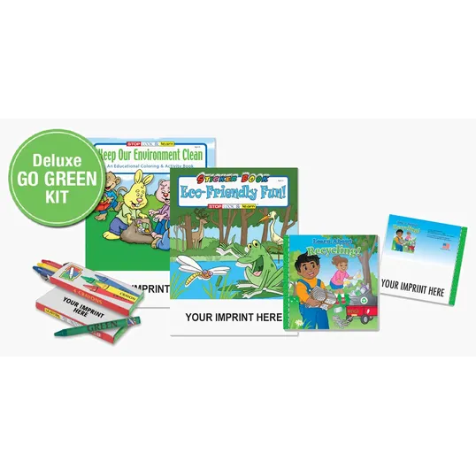Deluxe Go Green Kit with Coloring Books and Crayons