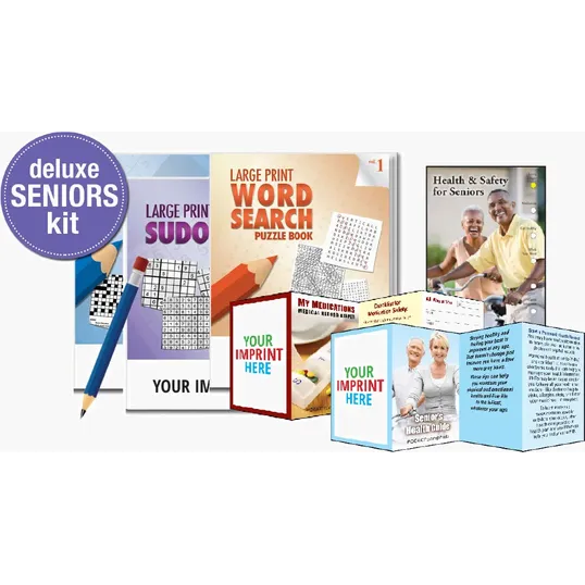 Deluxe Seniors Kit with Large Print Puzzle Books