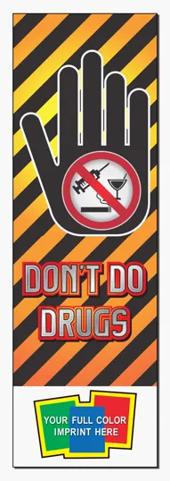 Don't Do Drugs Bookmark, Full-Color Two-Sided Paper Board