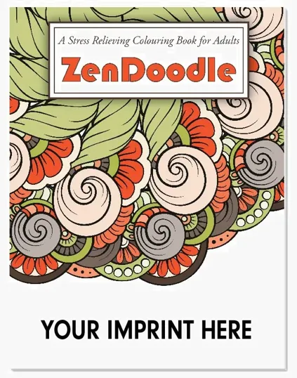 ZenDoodle Stress Relieving Adult Coloring Book