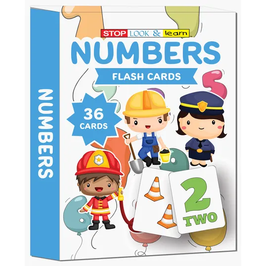 Numbers Flash Cards, Boxed Set of 36