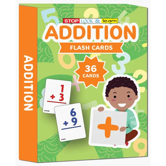 Addition Flash Cards, Boxed Set of 36