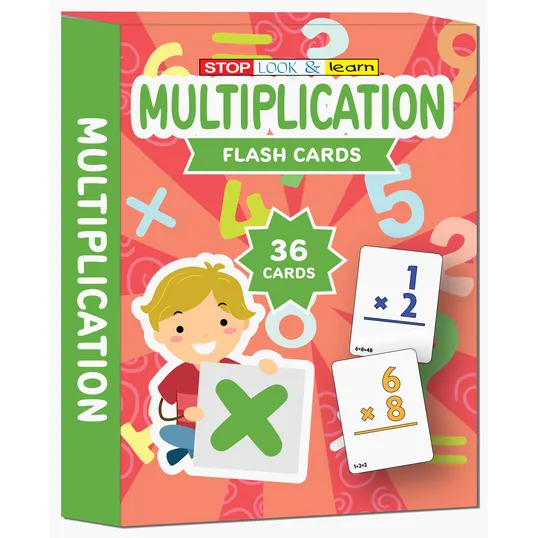 Multiplication Flash Cards, Boxed Set of 36