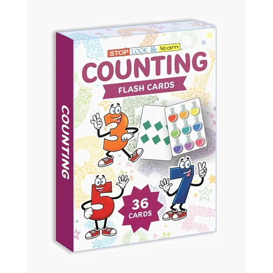 Counting Flash Cards, Boxed Set of 36
