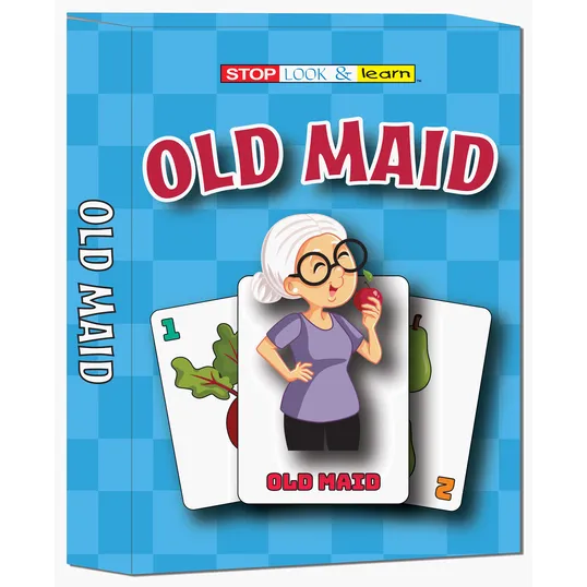 Old Maid Flash Card Game Set, 36 Cards