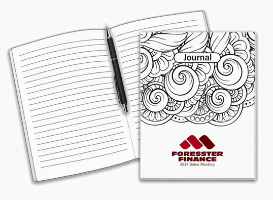 Coloring Journal Book, 7" x 9" Digest Style