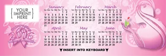 Women's Health Keyboard Calendar