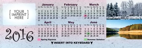 Four Seasons Keyboard Calendar