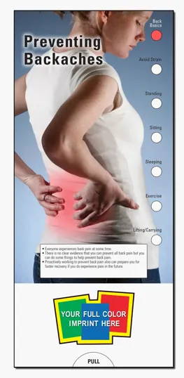Preventing Backaches Slide Chart