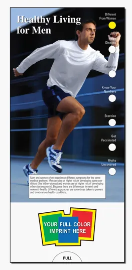 Healthy Living for Men Slide Chart
