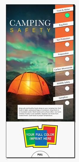 Camping Safety Slide Chart and Information Guide