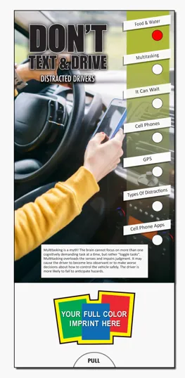 Don't Text and Drive Slide Chart