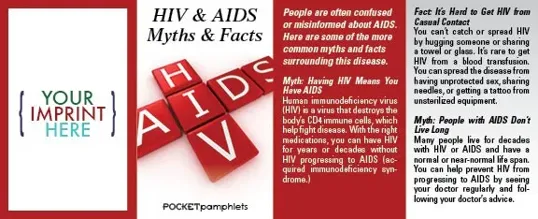 HIV & AIDS Myths & Facts Pocket Pamphlet
