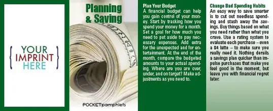 Planning & Saving Pocket Pamphlet, Credit-Card-Size Brochure