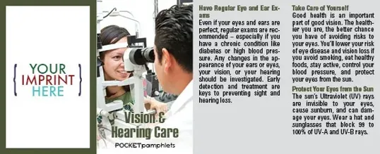 Vision & Hearing Care Pocket Pamphlet