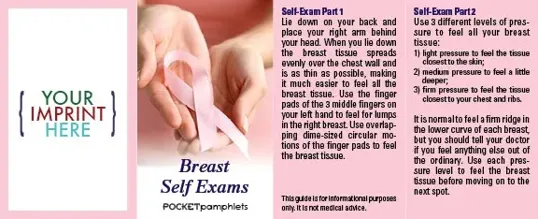 Pocket Pamphlet Breast Self Exams Guide