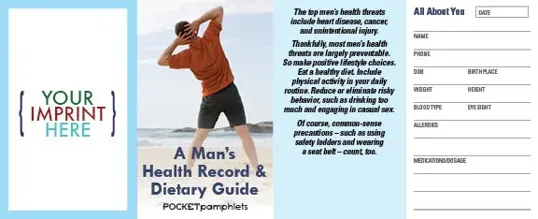 Pocket Pamphlet: A Man's Health Record & Dietary Guide