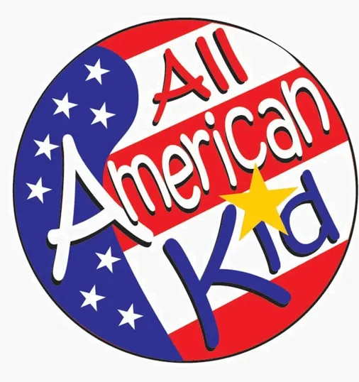 All American Kid Sticker Roll, 2 Inch Round Stickers
