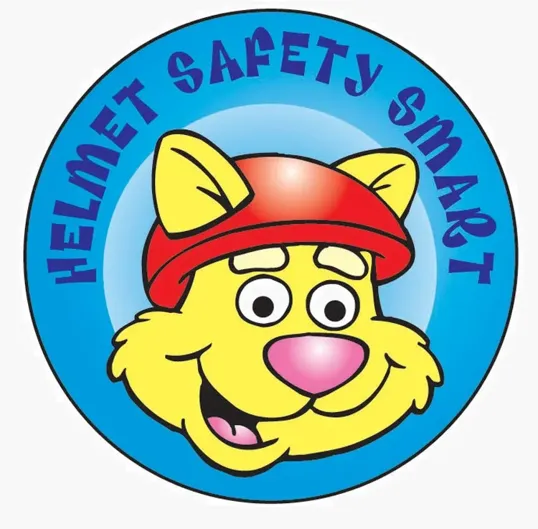 Helmet Safety Smart Sticker Roll, 2 Inch Round