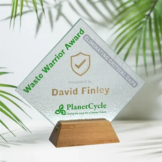 Rio Diamond Recycled Glass Award, 7-1/2"