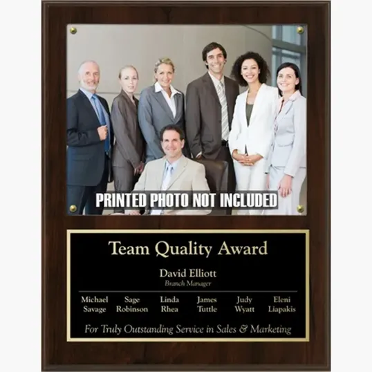 Picture Plaque Walnut Finish — view 2
