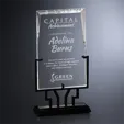 Wright Rectangle Optical Crystal Award — view 3