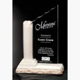 Corinthian Optical Crystal and Cultured Stone Column Award — view 2