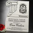 Chiseled Column Plaque, 8 x 10 — view 2