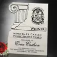 Chiseled Column Plaque 9 x 12 — view 2