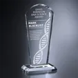 Crosby Arch Crystal Award on Pedestal Base — view 2