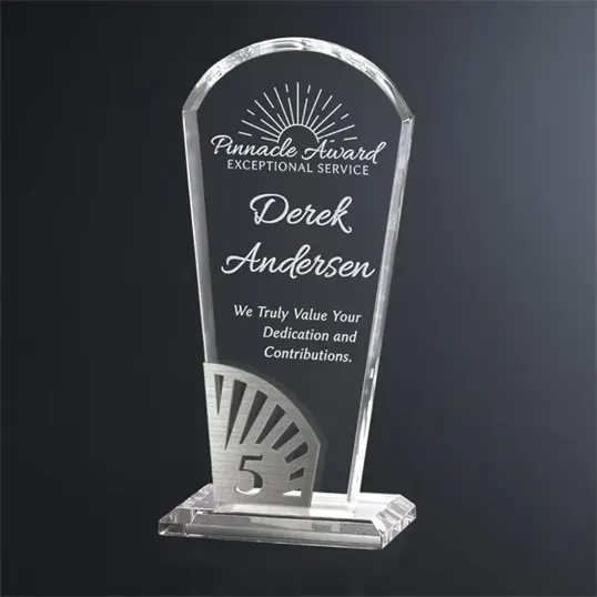 Crosby Arch Years of Service Crystal Award — view 7