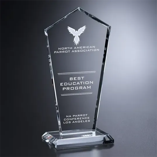 Crosby Pentagon Crystal Award — view 2