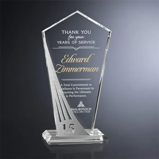 Crosby Pentagon Years of Service Crystal Award — view 5