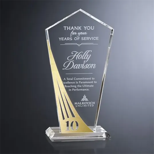 Crosby Pentagon Years of Service Crystal Award — view 6