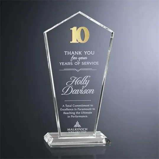 Crosby Pentagon Years of Service Crystal Award — view 7