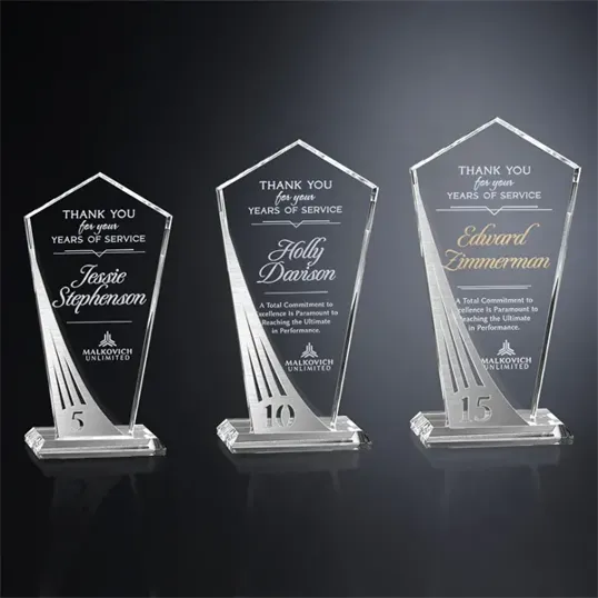 Crosby Pentagon Years of Service Crystal Award — view 12