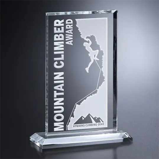 Crosby Rectangle Crystal Award — view 2