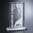 Crosby Rectangle Crystal Award — view 2