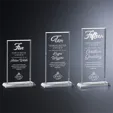 Crosby Rectangle Crystal Years of Service Award — view 9