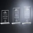 Crosby Rectangle Crystal Years of Service Award — view 11