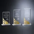 Crosby Rectangle Crystal Years of Service Award — view 14